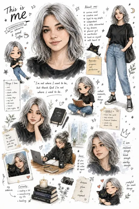 Personal Sketchbook Illustrated Infographic