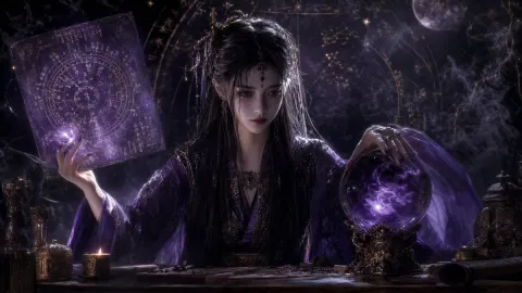 Mystic Purple Fortune-Teller