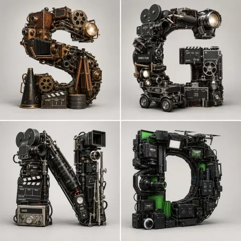 Cinematic 3D Typography Art