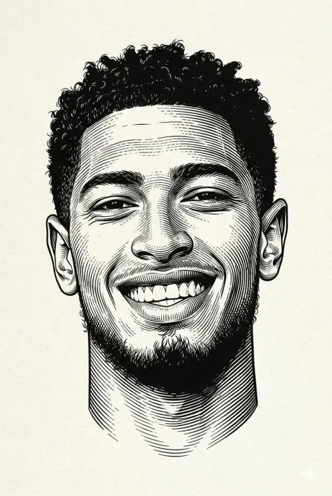 Engraved Portrait Illustration