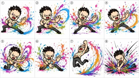 Punk Air Guitar Solo Storyboard
