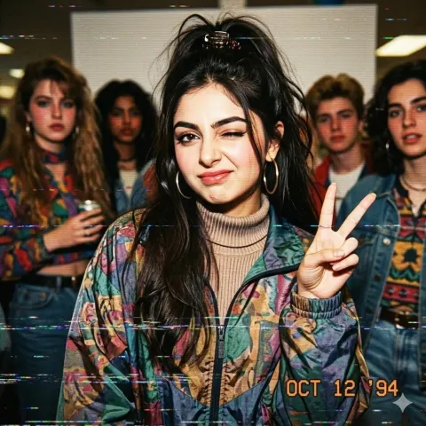 90s Mall Teen VHS Portrait