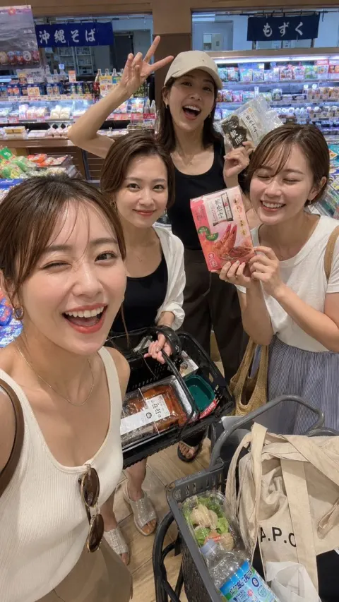 Okinawa Supermarket Squad Selfie