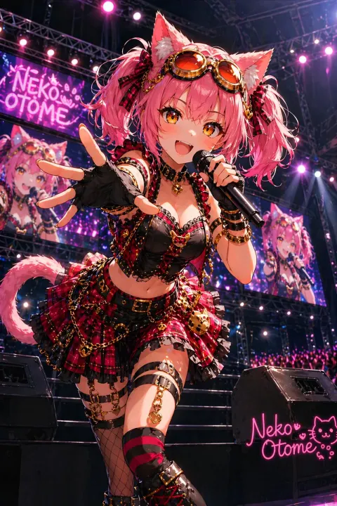 Catgirl Idol Concert Performance