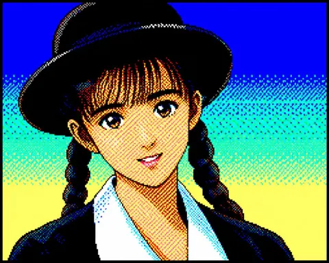 Retro PC-88 Anime Portrait Style