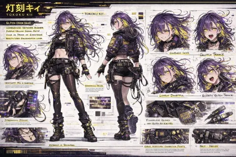 Cyber Glitch Diver Character Sheet