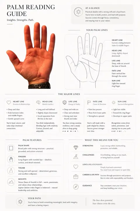 Premium Palm Reading Report Design
