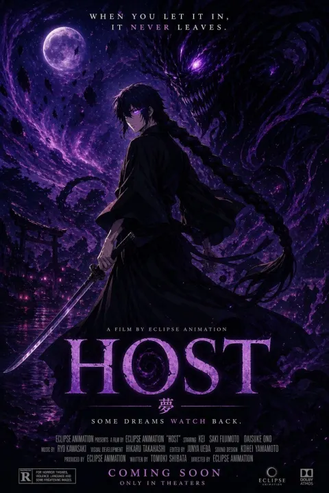 Anime Horror Movie Poster