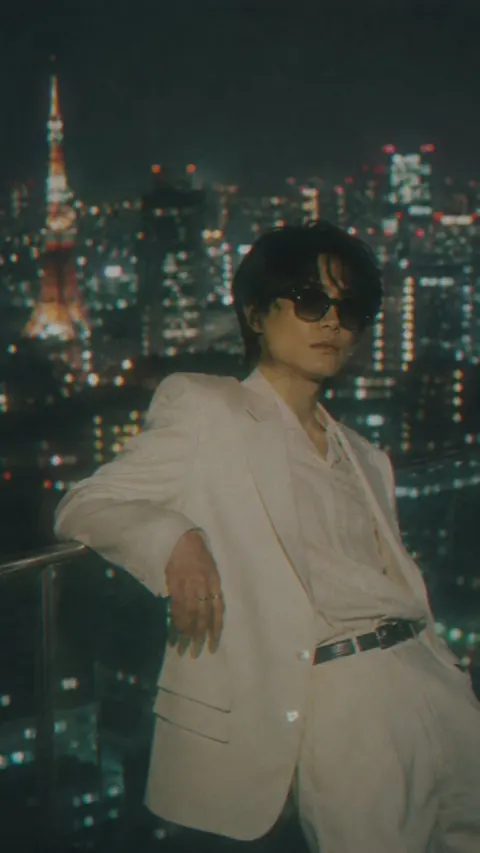 Tokyo Rooftop Night Portrait