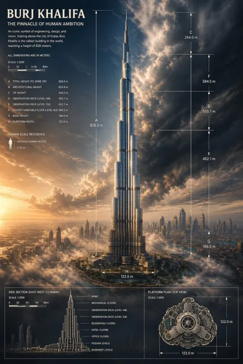 Burj Khalifa Monumental Poster