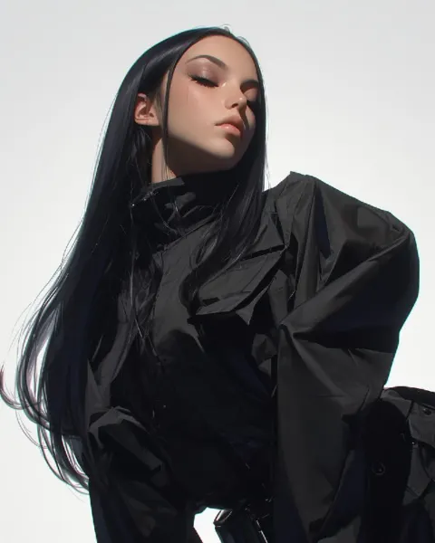 Japanese Model in Kevlar Haute Couture Military Fashion