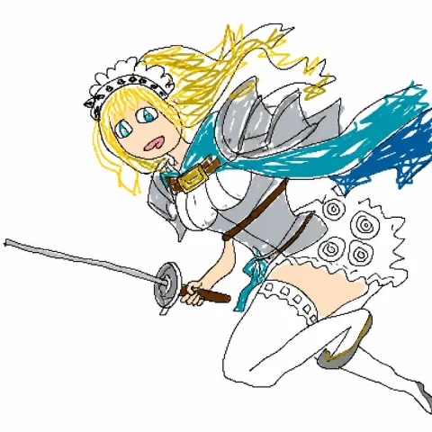 Doodle Battle Maid Knight