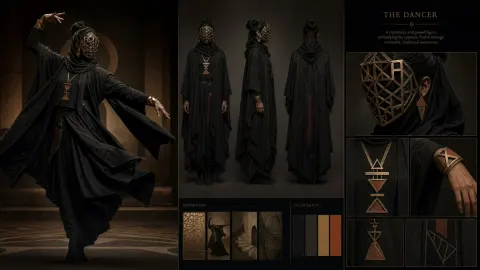 Ceremonial Dancer Concept Board