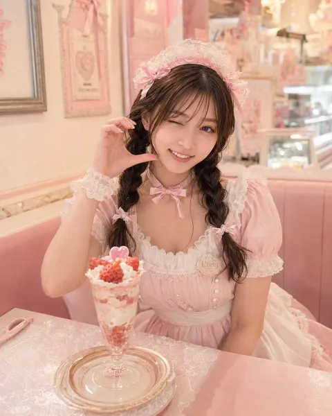 Pink Maid Café Dream Portrait