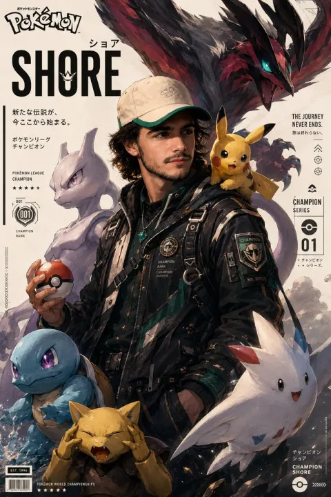 Pokémon Champion Cinematic Poster