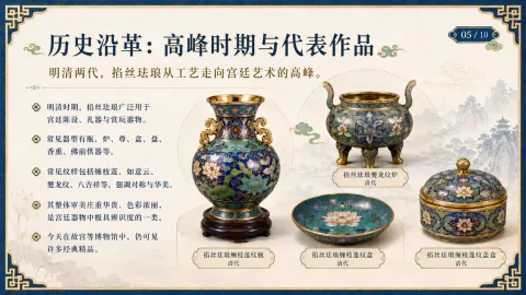 Ming Qing Cloisonné Court Art