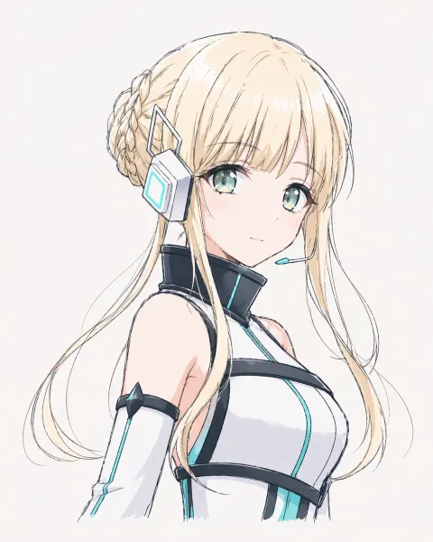 Futuristic Virtual Idol Art