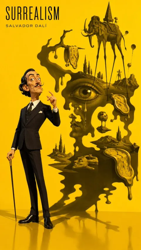 Pixar Style 3D Character Poster