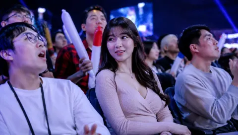 Esports Arena Audience Candid Shot