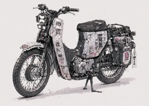 Post-Apocalyptic Super Cub Build