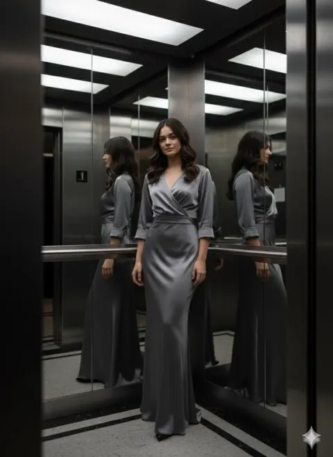 Elevator Fashion Portrait