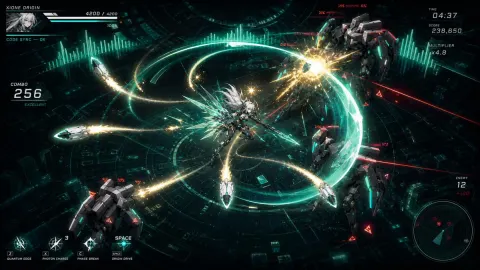 Cyber Angel Aerial Battle Screenshot
