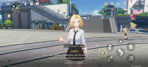 Futuristic Campus Gacha RPG Dialogue