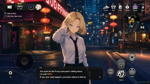 Neon Night Agent Encounter