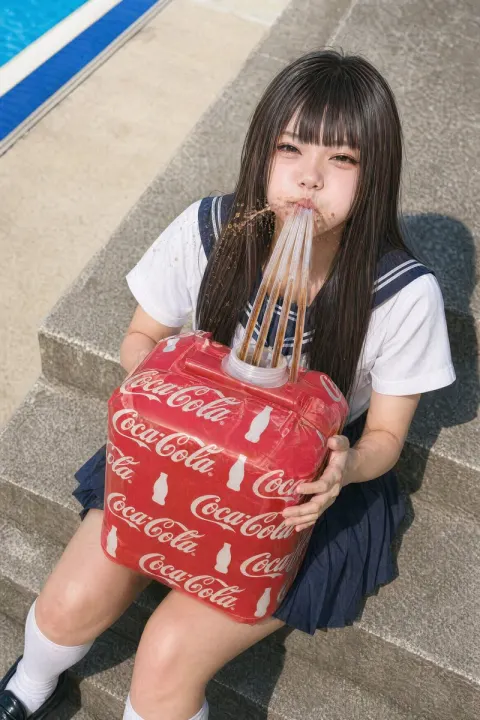 Coca-Cola Splash Poolside Accident