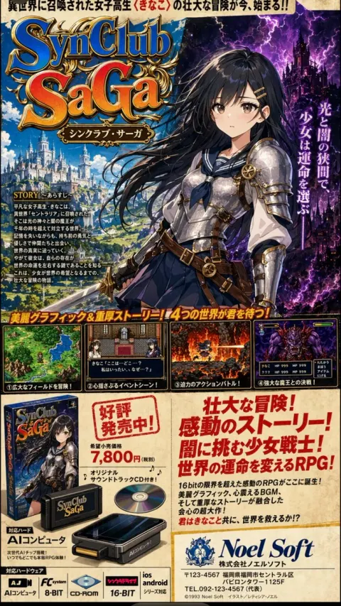 Retro RPG Schoolgirl Warrior