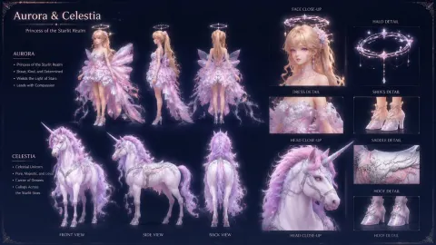 Fantasy Character Design Sheet