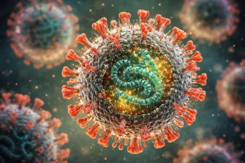 Dramatic 3D Macro Virus Visualization