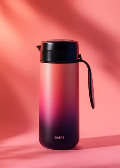 Haers Black Pink Gradient Water Cup