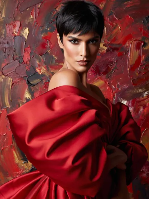 Crimson Couture Anonymous Portrait