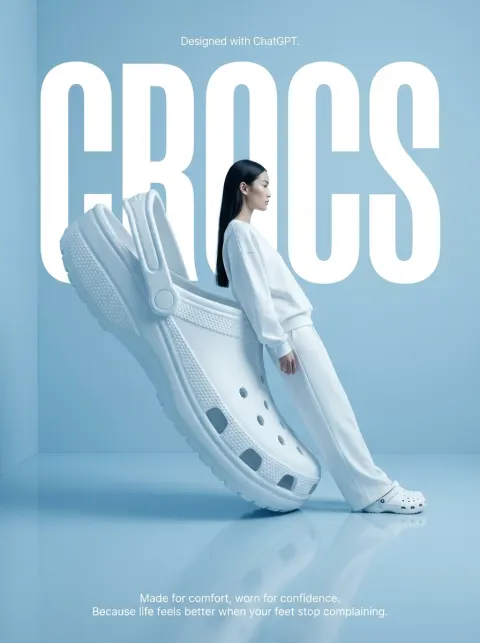 Giant Shoe Fashion Ad