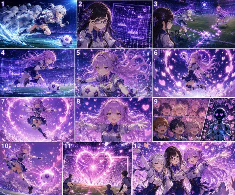 Magical Girl AI Soccer Showdown