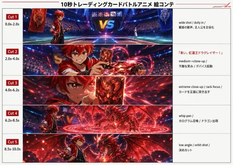 Anime Card Battle Storyboard