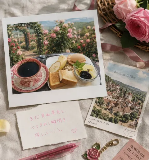 Nostalgic Rose Garden Postcard