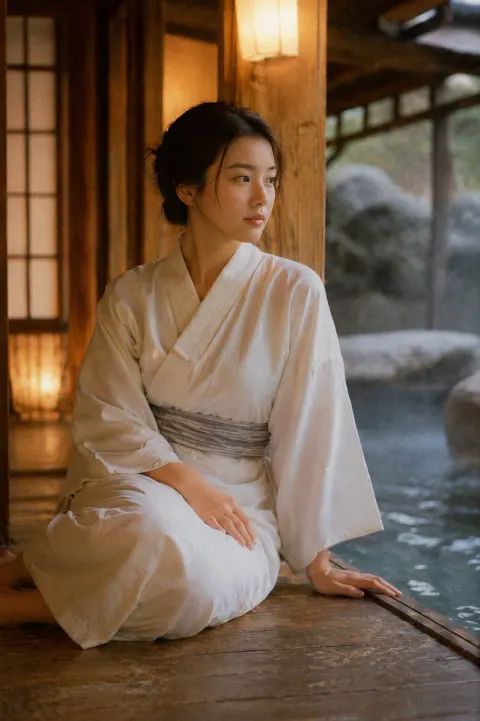 Vintage Onsen Film Aesthetic