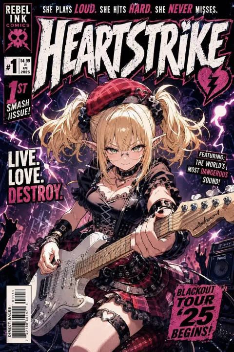 Punk Guitarist Comic Debut