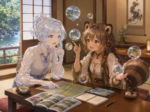 Bubble Travelers Planning Trip