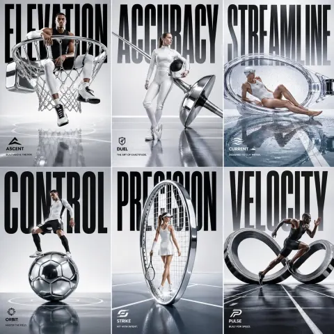 Avant-Garde Luxury Sportswear Campaign