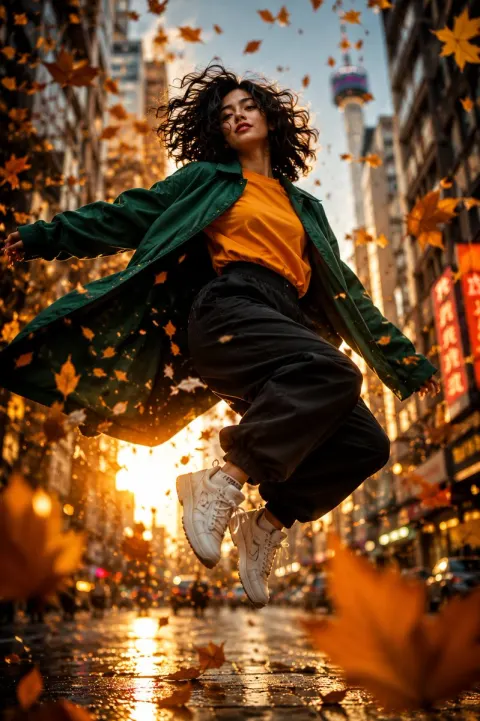 Golden Hour Street Fashion Queen