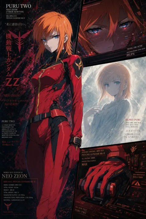 Cyber-Newtype Pilot Key Visual