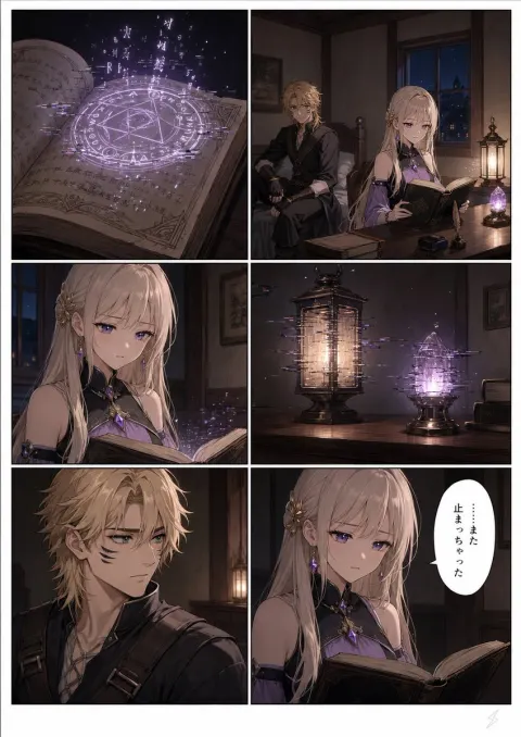 Mage's Forbidden Midnight Study