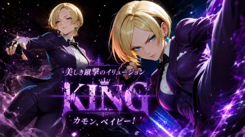 Purple Fighting Queen Poster
