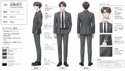 Modern Japanese Office Worker Design