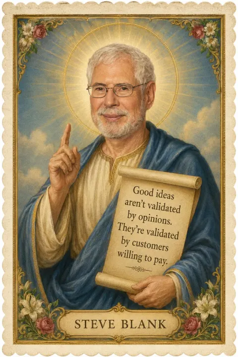 Vintage Saint Style Business Philosophy Card