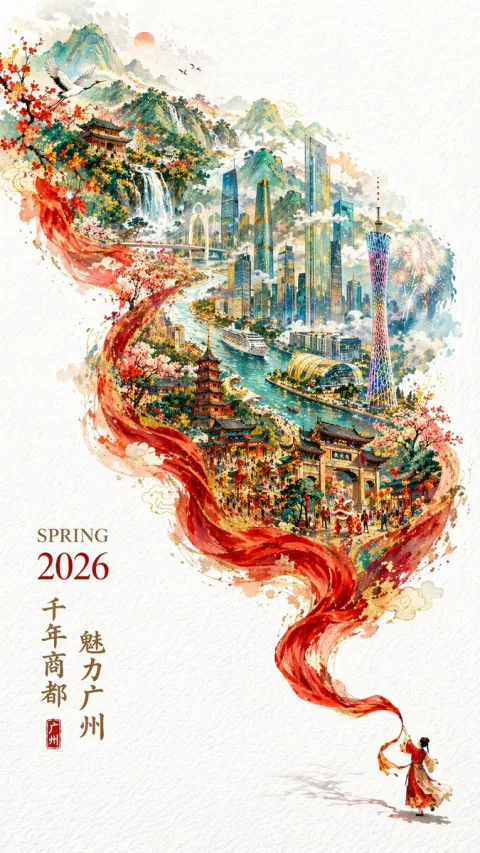 Guangzhou Spring Festival Promo Poster