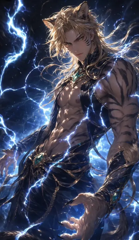 Dark Fantasy Tiger Warrior